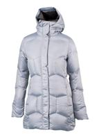 Womens Raven Down Jacket (Metallic Silver) - Studio Shot