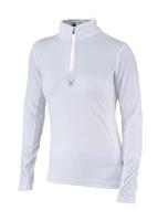 W11 Women's Shimmer Bug Fleece T-Neck (White)