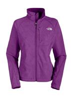 Womens Apex Bionic Jacket (Gravity Purple Leafline Print) - Studio Shot
