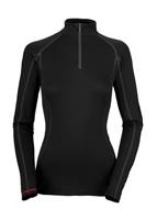 Women's Warm L/S Zip Neck (TNF Black) - Studio Shot