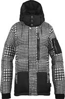 Women's L.A.M.B. Down Jacket (Big Houndstooth Print) - Burton Womens L.A.M.B Down Jacket (Big Houndstooth Print) Studio