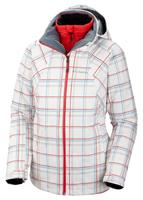 Women's Whirlibird Interchange 3-in-1 Jacket (White Plaid Print) - Columbia Womens Whirlibird Interchange Jacket (White Plaid Print) Studio