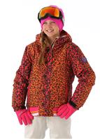 686 Authentic Prep Jacket - Girl's - Raspberry Leopard Lace