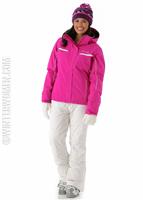 Women's Powder Dash Jacket (Groovy Pink) - Columbia Womens Powder Dash Jacket (Groovy Pink) Full