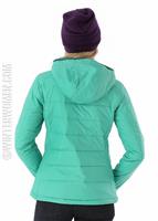 Women's Insulated Hoodie Jacket (Cascade Green) - Salomon Womens Insulated Hoodie Jacket (Cascade Green) Back