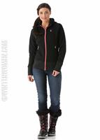 Women's Ardent Full Zip Hoody Sweater (Black/Bryte Pink) - Spyder Womens Ardent Full Zip Hoody Sweater (Black/Bryte Pink) Full