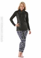 Women's Chami Moto Zip-T - Black - Snow Angel Womens Chami Moto Zip-T - WinterWomen.com                                                                                                  
