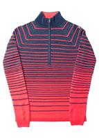 W15 Women's Alyx Half-Zip Sweater - Depth/Bryte Pink - Spyder Womens Alyx Half-Zip Sweater