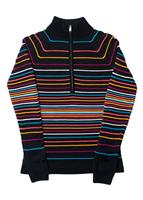 W15 Women's Alyx Half-Zip Sweater - Black/Multi Color - Spyder Womens Alyx Half-Zip Sweater