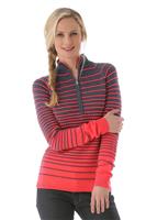 W15 Women's Alyx Half-Zip Sweater - Depth/Bryte Pink - Spyder Womens Alyx Half-Zip Sweater
