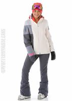 W15 Women's Temerity Jacket - White / Depth / Bryte Pink - Spyder Womens Temerity Jacket                                                                                                                         