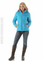 W15 Women's Timeless Hoody Down Jacket - Spyder Womens Timeless Hoody Down Jacket (Riviera/Bryte Pink) Full                                                                                    