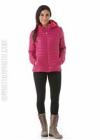 W15 Women's Timeless Hoody Down Jacket - Wild / Bryte Pink - Spyder Womens Timeless Hoody Down Jacket (Wild/Bryte Pink) Full                                                                                       