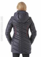 W15 Women's Timeless Long Down Jacket - Depth/Bryte Pink - Spyder Womens Timeless Long Down Jacket (Depth/Bryte Pink) Back