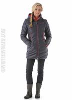 W15 Women's Timeless Long Down Jacket - Depth/Bryte Pink - Spyder Womens Timeless Long Down Jacket (Depth/Bryte Pink) Full