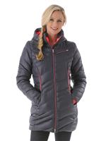 W15 Women's Timeless Long Down Jacket - Depth/Bryte Pink - Spyder Womens Timeless Long Down Jacket