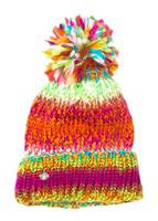 W15 Women's Twisty Hat  - White/Multi Color - Spyder Womens Twisty Hat
