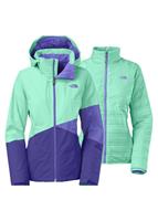 W15 Women's Gala Triclimate 3-in-1 Jacket - Surf Green - The North Face Womens Gala Triclimate 3-in-1 Jacket                                                                                                   
