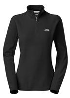 W15 Women's Glacier 1/4 Zip - TNF Black (A7YP) - The North Face Womens Glacier 1/4 Zip