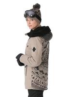 Women's Parklan Fortune Insulated Jacket - Khaki Sublimation - 686 Womens Parklan Fortune Insulated Jacket - WinterWomen.com