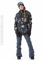 Women's Skyline Jacket - Tie Dye - DC Womens Skyline Jacket - WinterWomen.com