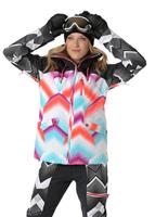 Roxy Women's Wildlife Jacket - Pop Snow Ocean Spray / Granatina - Roxy Womens Wildlife Jacket - WinterWomen.com                                                                                                         