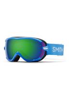 Women's Virtue Goggles - French Blue Static/Green Sol-X Mirror - Smith Womens Virtue Goggles - WinterWomen.com