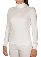 Women's Peach Solid T-Neck - White - Hot Chillys Womens Peach Solid T-Neck - WinterWomen.com