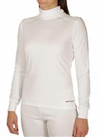 Women's Peach Solid T-Neck - White - Hot Chillys Womens Peach Solid T-Neck - WinterWomen.com                                                                                               