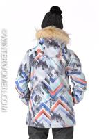 Women's Hawthorne Print Jacket - Geo Storm - Nikita Womens Hawthorne Print Jacket - WinterWomen.com                                                                                                