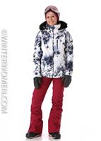Women's Jet Ski Premium Jacket - Bright White / Pine Sky - Roxy Womens Jet Ski Premium Jacket - WinterWomen.com
