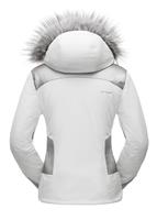 Women's Amour Faux Fur Jacket - White / Silver - Spyder Womens Amour Faux Fur Jacket - WinterWomen.com                                                                                                 