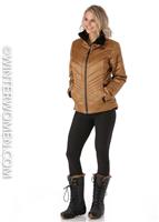 Women's Mossbud Reversible Jacket - Metallic Copper / TNF Black - The North Face Womens Mossbud Reversible Jacket - WinterWomen.com