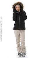 Isabella Faux Fur Jacket - Black / Black - Nils Isabella Faux Fur Jacket - WinterWomen.com                                                                                                       