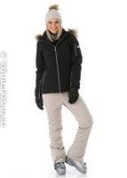 Isabella Faux Fur Jacket - Black / Black - Nils Isabella Faux Fur Jacket - WinterWomen.com                                                                                                       
