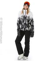 Women's Inspire Gore-Tex Jacket - Ikat Print Black - Spyder Womens Inspire Gore-Tex Jacket - WinterWomen.com                                                                                               