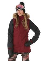 Women's Fawn Insulated Jacket - Scarlet - Volcom Womens Fawn Insulated Jacket - WinterWomen.com