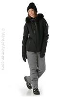 Alanna Faux Fur Parka - Black / White - Nils Alanna Faux Fur Parka - WinterWomen.com                                                                                                          