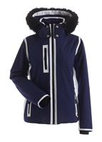 Alanna Faux Fur Parka - Navy / White - Nils Alanna Faux Fur Parka - WinterWomen.com                                                                                                          