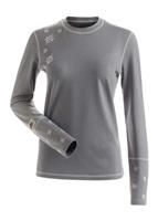 Maddie Baselayer Top - Cloud Grey / Cloud Grey / White - Nils Maddie Baselayer Top - WinterWomen.com                                                                                                           