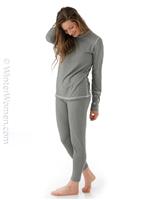 Maddie Baselayer Top - Cloud Grey / Cloud Grey / White - Nils Maddie Baselayer Top - WinterWomen.com                                                                                                           