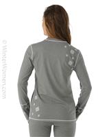Maddie Baselayer Top - Cloud Grey / Cloud Grey / White - Nils Maddie Baselayer Top - WinterWomen.com                                                                                                           