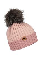 Women's Denver FF Pom Beanie - Pink Sand (21050) - Obermeyer Women's Denver FF Pom Beanie - WinterWomen.com                                                                                              
