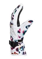 Women's Roxy Jetty Gloves - Bright White Leops (WBB5) - Roxy Women's Roxy Jetty Gloves - WinterWomen.com                                                                                                      