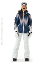 Women's Jet Ski Premium Jacket - Medieval Blue Chevron (BTE2) - Roxy Women's Jet Ski Premium Jacket - WinterWomen.com