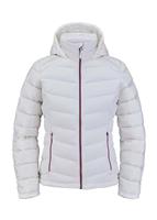Women's Timeless Hoodie Down Jacket - White - Spyder Women's Timeless Hoodie Down Jacket - WinterWomen.com                                                                                          