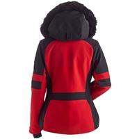 Women's Gstaad Faux Fur Parka - Red / Black -                                                                                                                                                       