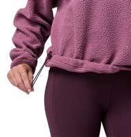 Women's Helvetia II Cropped Half Snap Fleece - Antique Mauve / Mineral Pink