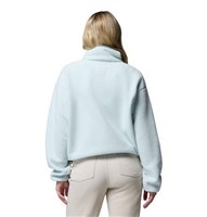 Women's Helvetia II Cropped Half Snap Fleece - Tea Light / Dark Stone