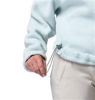 Women's Helvetia II Cropped Half Snap Fleece - Tea Light / Dark Stone